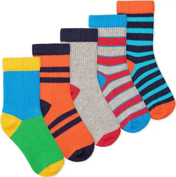 Lucky & Me Casey Kids Crew Socks (5-Pack)