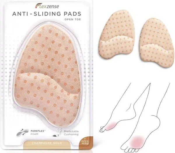 Anti-Sliding Pads Open Toe | Maximum Cushioning and Reduce Foot Slip | 1 Pair