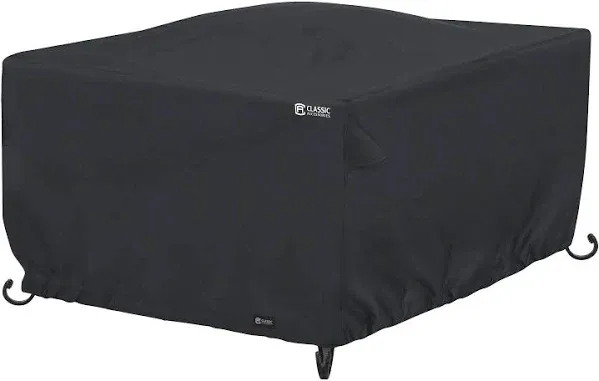 Classic Accessories 5555701040100 Black Polyester Square Fire Pit Cover 42 W in.