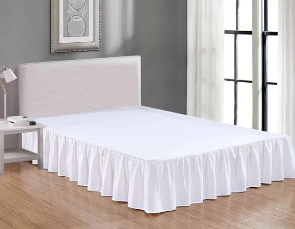 Sheets & Beyond Solid Microfiber 14 inch Bed Skirt