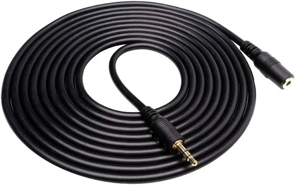 MC10 3.5mm Audio Cable - 3.5mm TRS Female to Male 10ft Extension Cord for Mic...