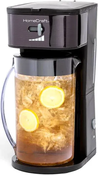 3-Quart Iced Coffee and Tea Maker with Filter Basket, Flavor Enhancer, Adjust...