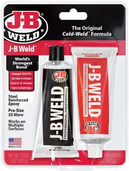 J-B Weld Professional Size Steel Reinforced Epoxy Twin Pack