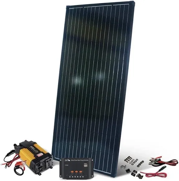 Nature Power (50201) 200 Watt Monocrystalline Solar Panel W/Controller