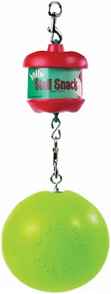 HORSE STALL SNACK COMBO - Jolly Ball &amp; Treat Holder Alleviates Boredom! NEW 