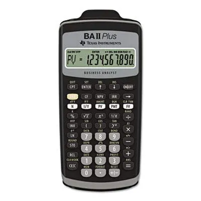 Texas Instruments BA II PLUS Financial Calculator