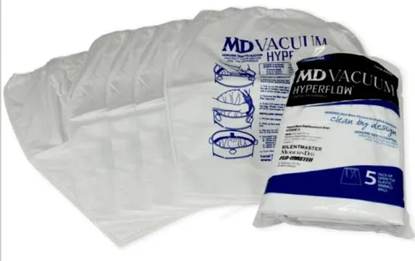 MD Central Vacuum Hyperflow Paper Bags, 5-Pack (12-Gallon)