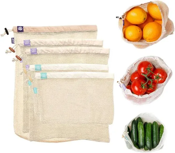 Lotus Produce Bags Reusable produce bags Eco-Friendly Mesh Produce Bags For Groceries