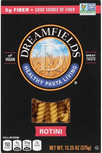 Dreamfields Healthy Pasta Living Vegan Rotini Pasta (13.3 oz)