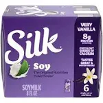 Silk Shelf-Stable Soy Milk Singles, Very Vanilla, Dairy-Free, Vegan, Non-Gmo Pro