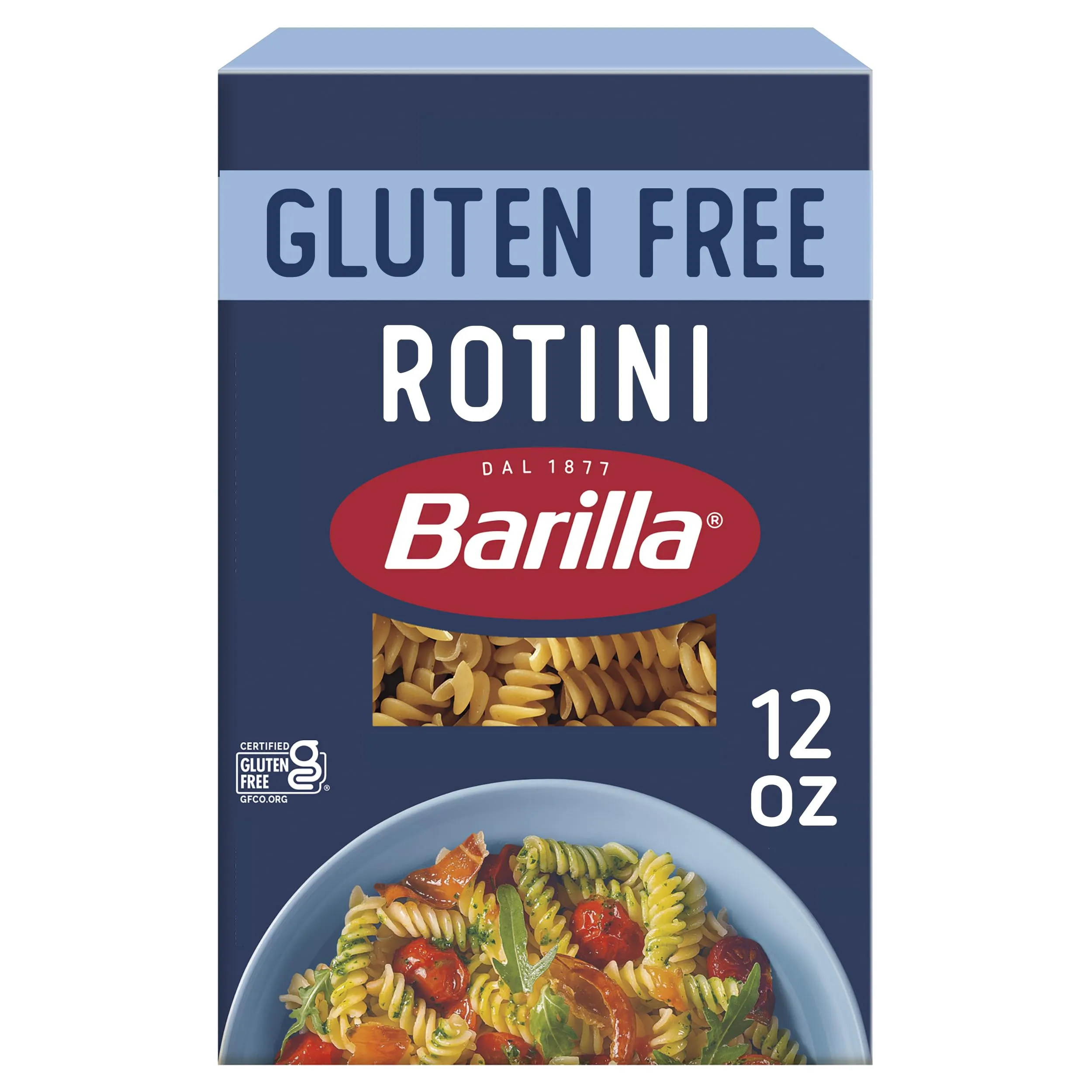 Barilla Rotini Pasta Gluten Free, 12 Ounce (Pack of 8)