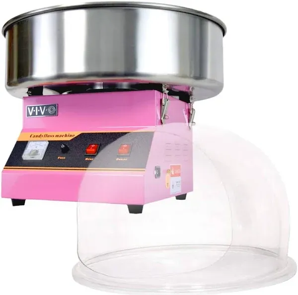 VIVO Pink Electric Commercial Cotton Candy Machine CANDY-V001