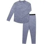 Fruit of the Loom Boys' Performance Baselayer Thermal Underwear Set, Blue Cove Heather, 18