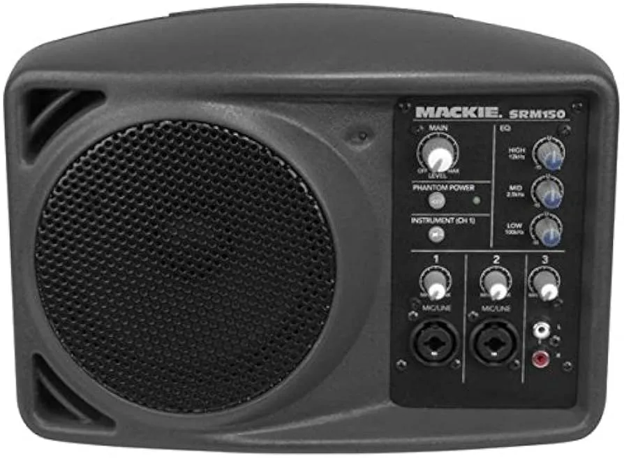 2 Mackie SRM150 Powered Active Pa Monitor Speakers With Built In EQ | Reverb