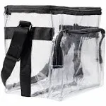 Large Clear Lunch Bags For Work See Through Plastic Box with 