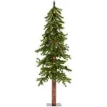 Vickerman 4' Alpine Artificial Christmas Tree, Warm White Dura-lit LED Lights - Faux Christmas Tree - Seasonal Indoor Home Decor