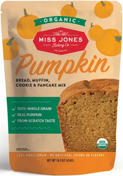 Miss Jones Baking Co. Organic Pumpkin Bread & Muffin Mix