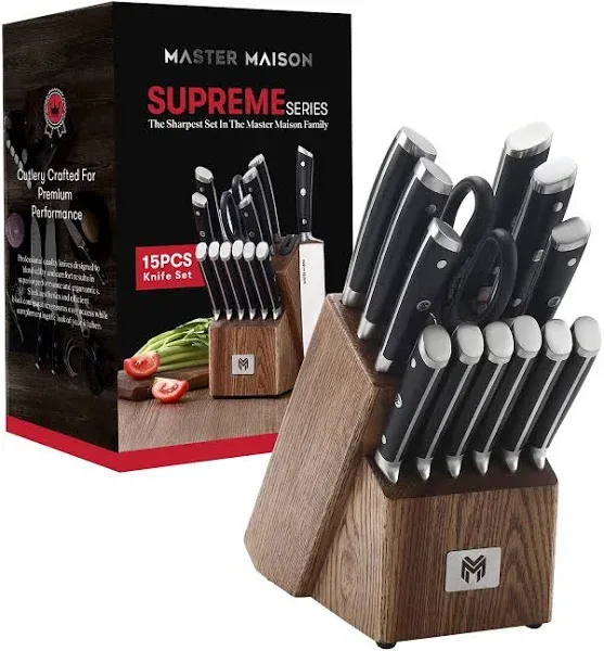 Master Maison 15 Piece Ultra Premium Professional Knife Set