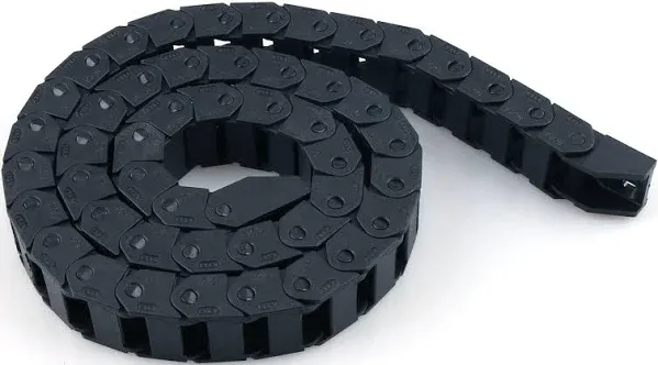 URBEST Black Plastic Semi Drag Chain Cable Wire Carrier 1