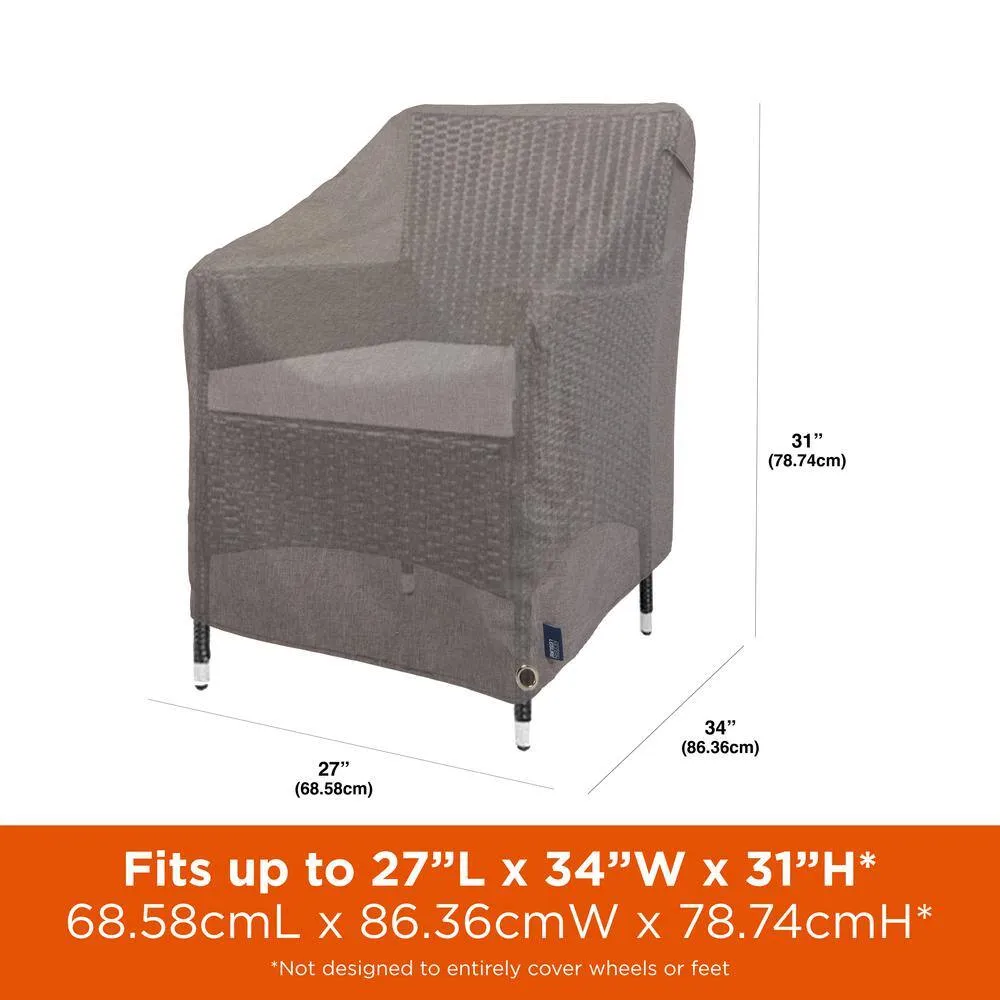 Modern Leisure 27 in. L x 34 in. W x 31 in. H, Garrison Patio Chair Cover ...