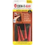 Screw-It-Again Wood Anchor - 4 Pack