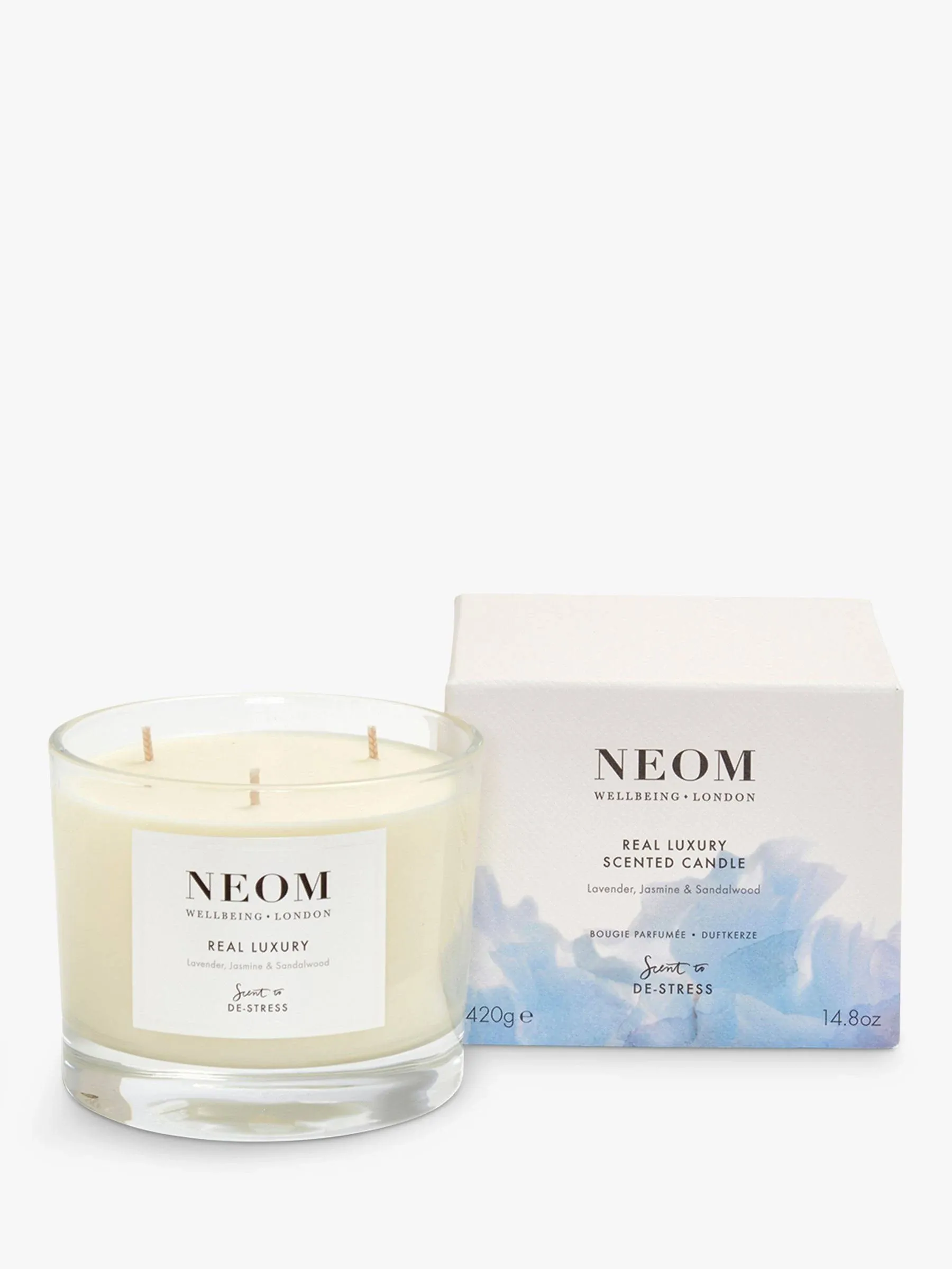 NEOM Wellbeing London Real Luxury 3 Wick Scented Candle