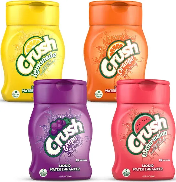 CRUSH Crush, Variety Pack, Liquid Water Enhancer – New, Better Taste (4... 