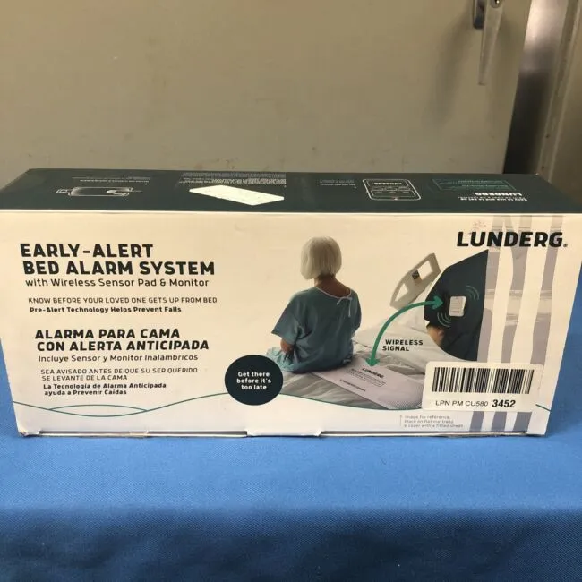 Lunderg Early Alert Bed Alarm for Elderly Adults - Wireless Bed Sensor Pad & Pager - with Pre-Alert Smart Technology - Bed Alarms and Fall Prevention for Elderly and Dementia Patients