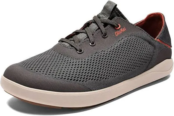 OLUKAI Moku Pae Men's Boat Shoes, No Tie Laces & Stretch Construction, Lightweight & Breathable Mesh, Comfort Fit & Wet Grip Rubber Soles