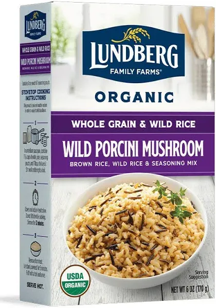 Lundberg Organic Wild Porcini Mushroom Whole Grain Rice Mix