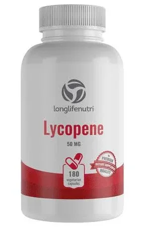 Lycopene 50mg 180 Vegetarian | | Natural Tomato Extract Non-GMO | Pure