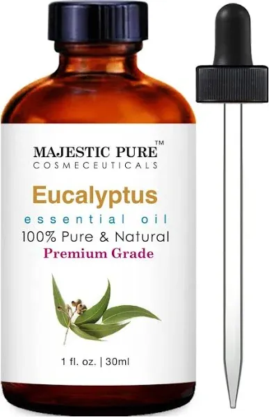 Majestic Pure Eucalyptus Essential Oil Therapeutic Grade 4oz. New Sealed BB-5/25