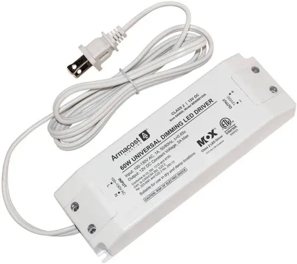 60 Watt Universal Dimming LED Driver, 12-Volt DC