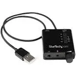 StarTech.com USB Stereo Audio Adapter External Sound Card with SPDIF Digital