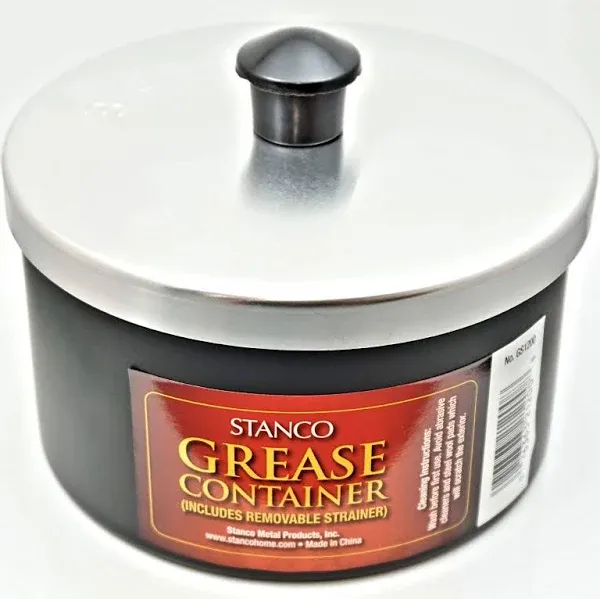 Stanco Gs1200 Grease Strainer Cup & Lid, Aluminum - 40 oz 