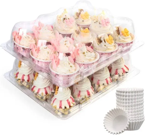 LotFancy Mini Cupcake Containers