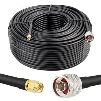 MOOKEERF SMA Male to N Male Cable KMR240 SMA to N Cable Low Loss Type N to SMA Cable 50 Ohm