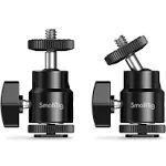 SmallRig 2059 1/4" Camera Hot Shoe Mount with Additional 1/4" Screw (2pcs Pack)