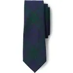 Lands' End School Uniform Adult Plaid to Be Tied Tie Classic Navy/Evergreen Plaid