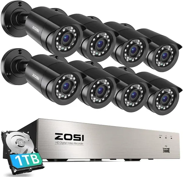 ZOSI 8CH 1080p Security Camera System