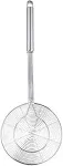 Spider Strainer Skimmer, Swify Stainless Steel Asian Strainer Ladle Frying Spoon with Handle for Kitchen Deep Fryer, Pasta, Spaghetti, Noodle, 5.5