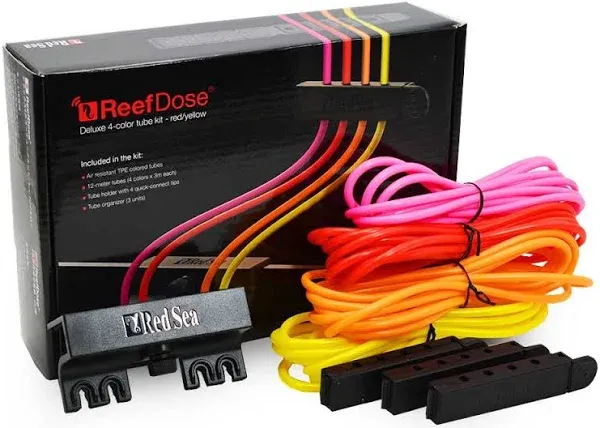 ReefDose 4-Color Tubing Set - Red-Yellow - Red Sea