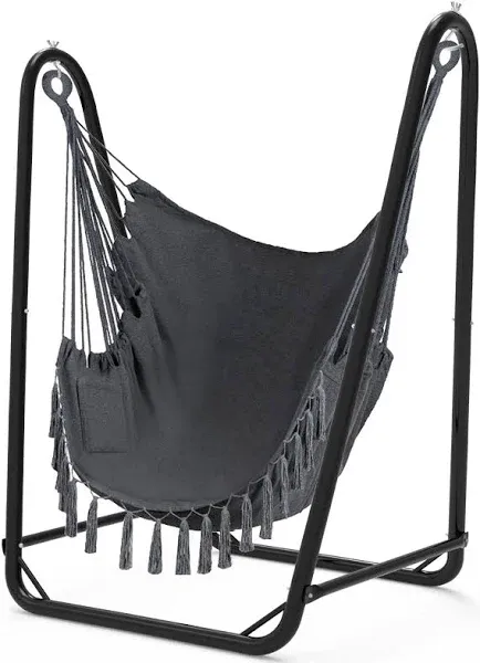 Unique U-Shaped Hammock Chair with Stand