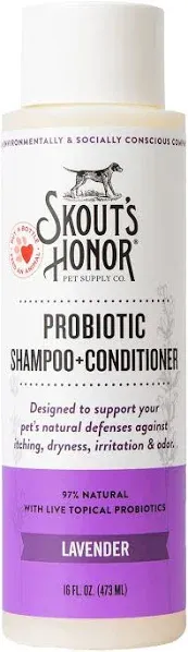 Skout's Honor Dog Probiotic Lavender Shampoo + Conditioner 16 oz