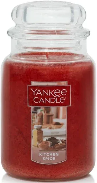 Yankee Candle Kitchen Spice 22 oz Candle Jar Brand New!! Fall Scent