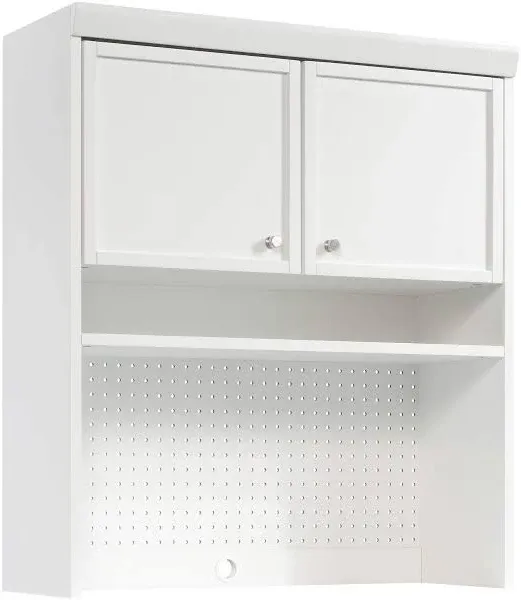 Sauder Craft Pro Series Hutch/ Pantry cabinets, White finish