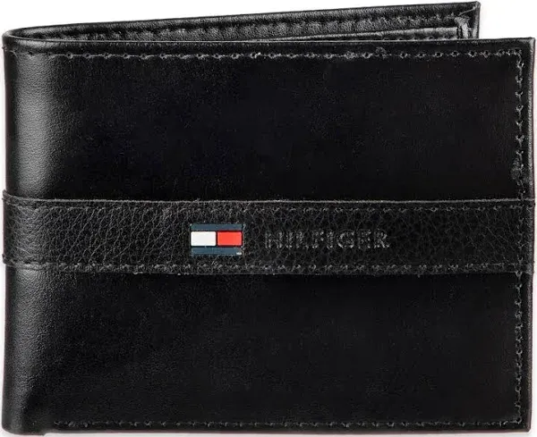 Tommy Hilfiger 0091-5673/02 Men&#039;s Cambrige Passcase Billfold Wallet Brown