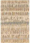 Paint Chip Natural Hand Micro Hooked Wool Rug Dash and Albert Rugs Rug Size: Rectangle 5' x 8'