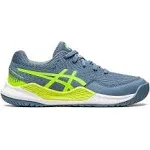 ASICS Men's Gel-Resolution 9 Tennis Shoes (Steel Blue/Hazard Green)