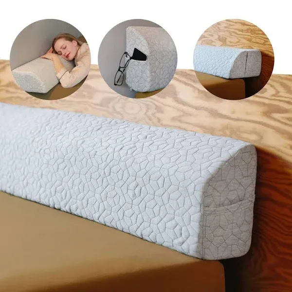 FeelAtHome Bed Gap Filler | Bed Wedge Pillow for Headboard to Close The Gap (0-8") Between Headboard and Mattress - Headboard Pillow Wedge for Twin Bed (39"x10"x5")